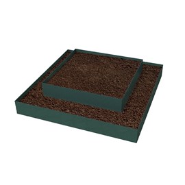 Carré de jardin modulable 120x120cm - sans fond - vert foncé