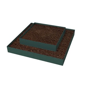 Carré de jardin modulable 120x120cm - sans fond - vert foncé