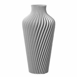 Vase design à poser spirilus blanc