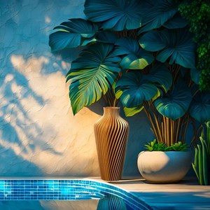 Vase design à poser spirilus doré