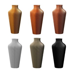 Vase design à poser spirilus doré