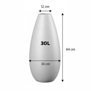 Grand vase à poser lisaé cuivre