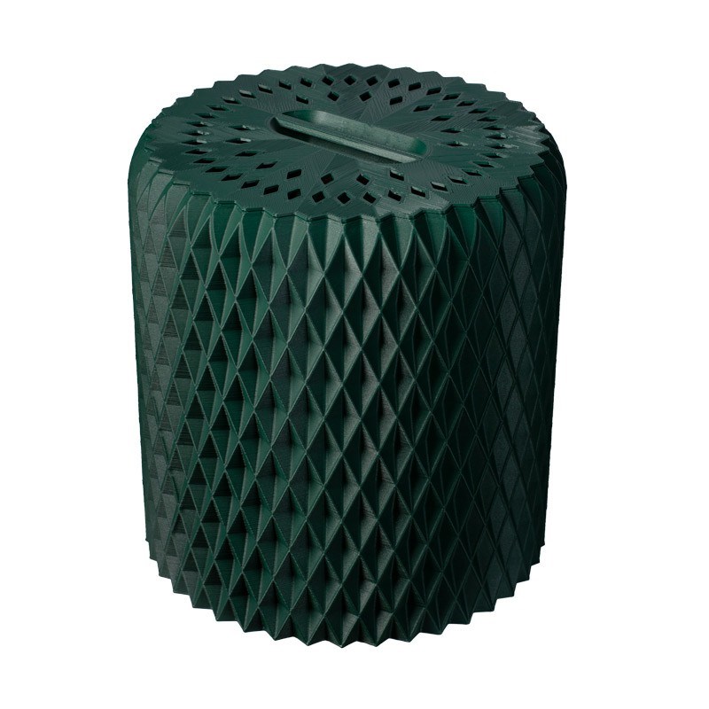 Iriso - Petit composteur de jardin design 50l vert foncé