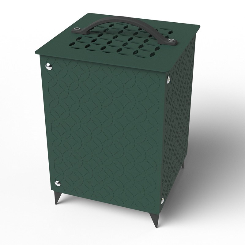 Iriso - Mini-composteur de jardin 35l allure vert foncé