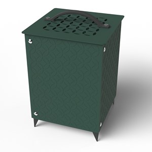 Mini-composteur de jardin 35l allure vert foncé