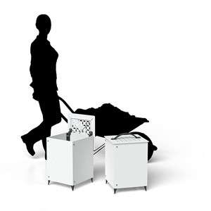 Mini-composteur de jardin 35l allure vert foncé