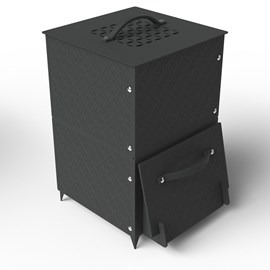 Composteur d'extérieur 90l noir