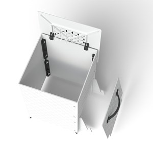 Composteur d'extérieur 90l noir