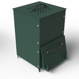 Composteur d'extérieur 90l vert foncé