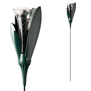 Pluviomètre de jardin design vert foncé
