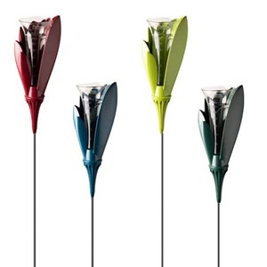 Pluviomètre de jardin design vert foncé