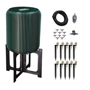 Arrosage goutte à goutte automatique avec réserve d'eau 25l vert foncé