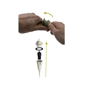 Arrosage goutte à goutte plantes et pot avec réserve d'eau 10l - blanc