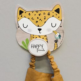 Patère murale enfant porte-manteau bois