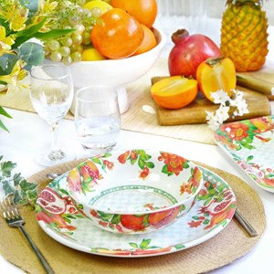 Saladier profond en mélamine décoré