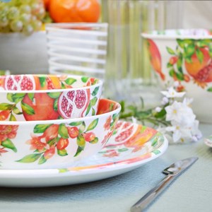 Saladier profond en mélamine décoré