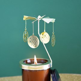 Carrousel pour bougie abondance étoilée