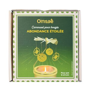 Carrousel pour bougie abondance étoilée