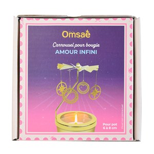 Carrousel pour bougie amour infini