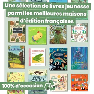 Bookibox coffret lecture surprise 3 livres d’occasion nature & animaux 3-5 ans