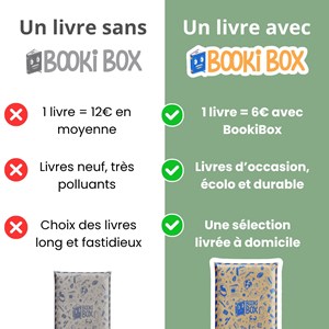 Bookibox coffret lecture surprise 3 livres d’occasion nature & animaux 3-5 ans