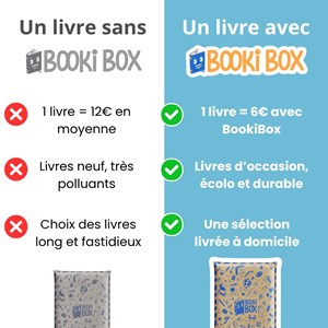 Bookibox coffret lecture surprise 3 livres occasion aventure exploration 6-8 ans