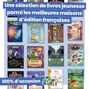 Bookibox coffret lecture surprise 3 livres d’occasion mystères & énigmes 6-8 ans