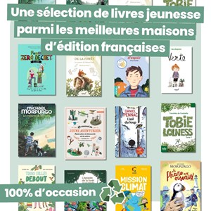 Bookibox coffret lecture surprise 3 livres d’occasion nature & animaux 9-12 ans