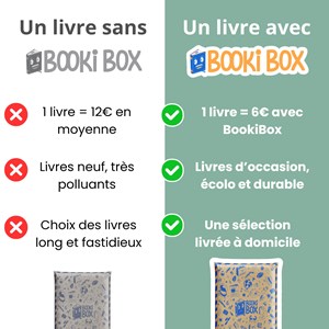 Bookibox coffret lecture surprise 3 livres d’occasion nature & animaux 9-12 ans