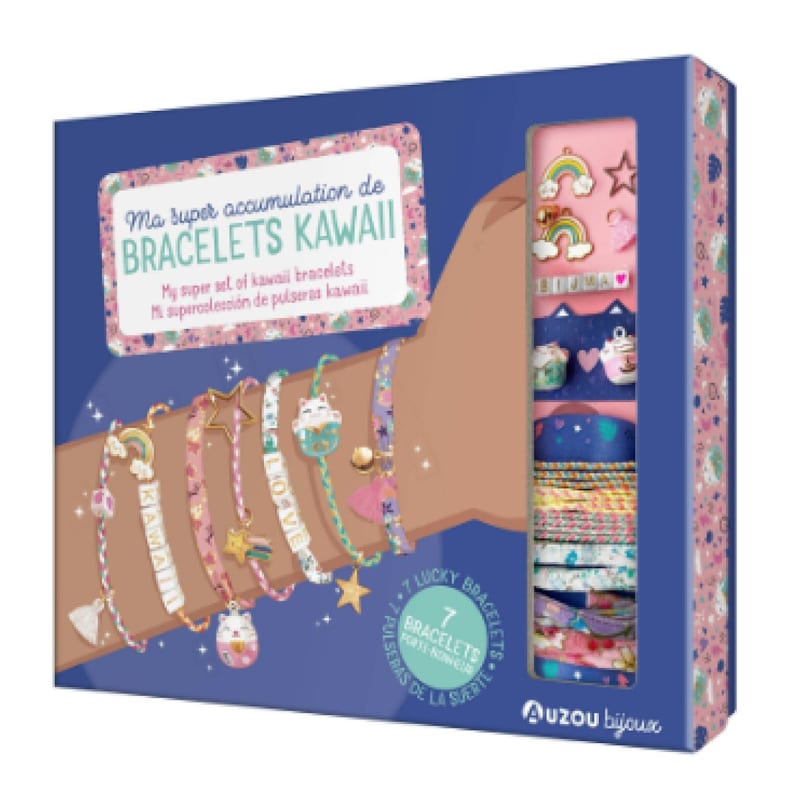 Ma boite a bijoux - ma super accumulation de bracelets kawaii