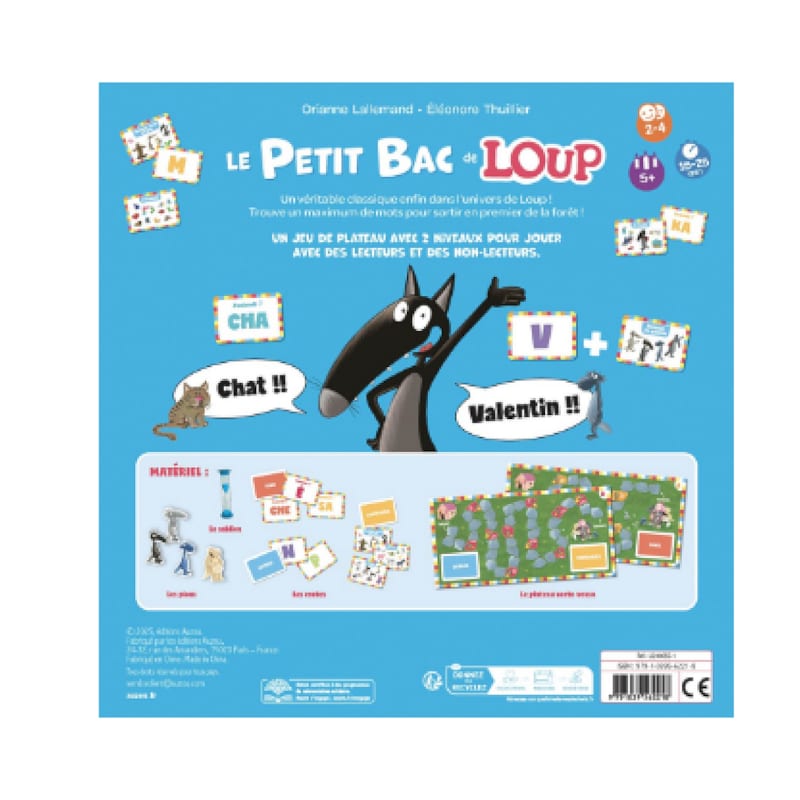 Jeu du petit bac - le loup (Éditions Auzou) - Image 2