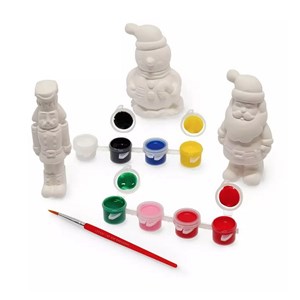 Kit de figurines de noel a peindre