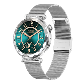 Montre connectée amoled- edition zénith  argent