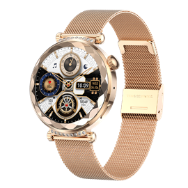 Montre connectée amoled- edition zénith  argent