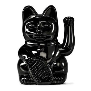 Chat japonais porte bonheur maneki neko noir egypte