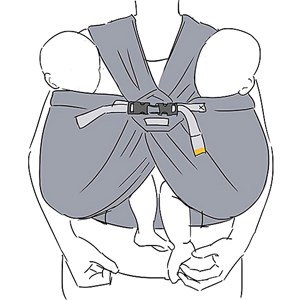 Porte bébé pour jumeaux twin mesh