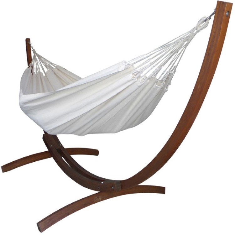 Tropical Influences - Hamac avec support latino xl caribe ecru