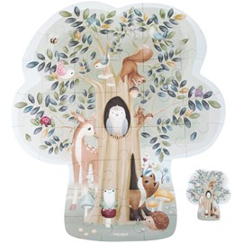 Puzzle de sol en carton fsc forest friends