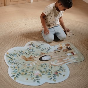 Puzzle de sol en carton fsc forest friends