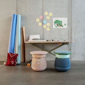 Tabouret enfant modulaire base super confetti