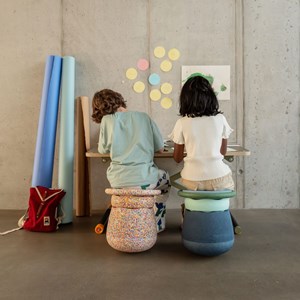 Tabouret enfant modulaire base super confetti