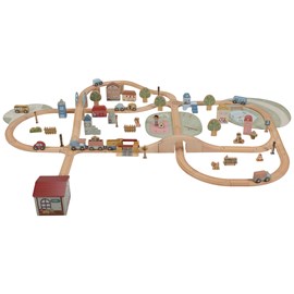 Circuit de train xxl en bois