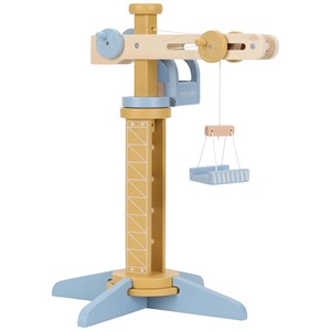 Set grue et chantier de construction en bois