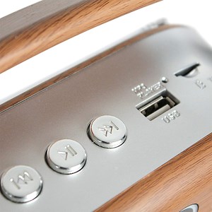 Radio vintage rétro bois fm am sw - mp3 usb micro sd - compacte et design