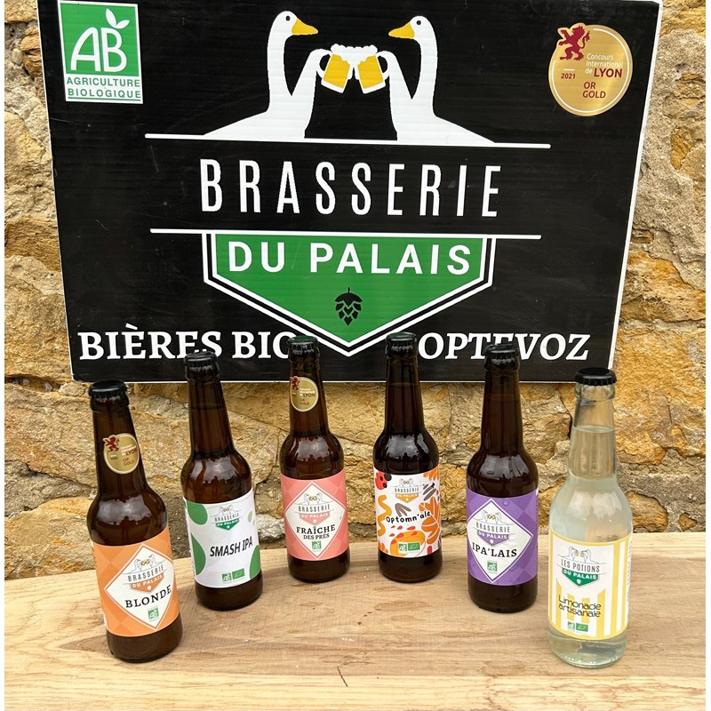 Coffret decouverte bières bio et limonade 6x33cl