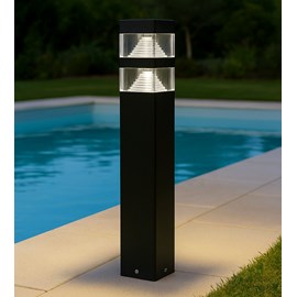 Borne extérieure pyramide piscine 60cm noir