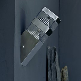 Applique extérieure pyramide 1000 lumens inox