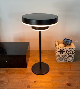 Lampe de table solaire genova noir