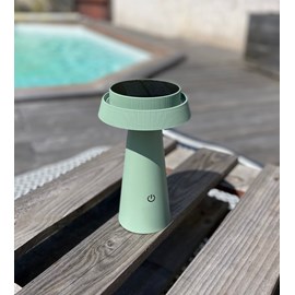 Lampe de table solaire rosa vert
