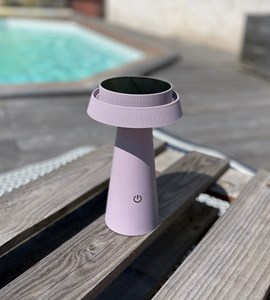 Lampe de table solaire rosa violet